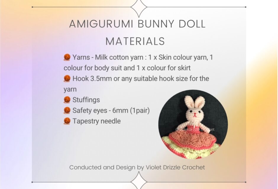 Amigurumi Bunny doll video tutorial